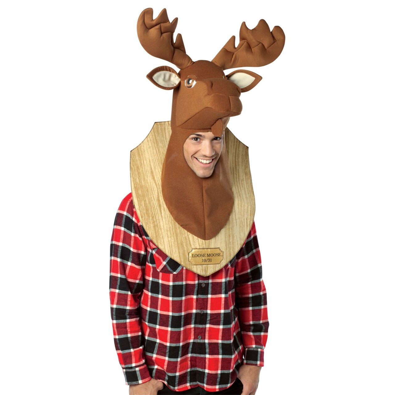 The Costume Center Brown and Beige Loose Moose Trophy Unisex Adult Costume Accessory - One Size